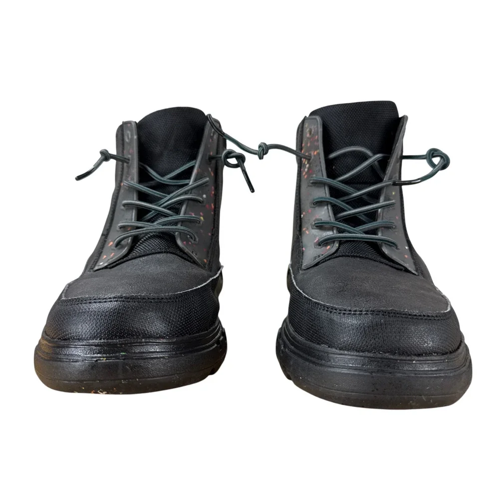 HEY DUDE Duke Eco Shield Black Boots Mens 10 Water Repellent Gorpcore Shoe